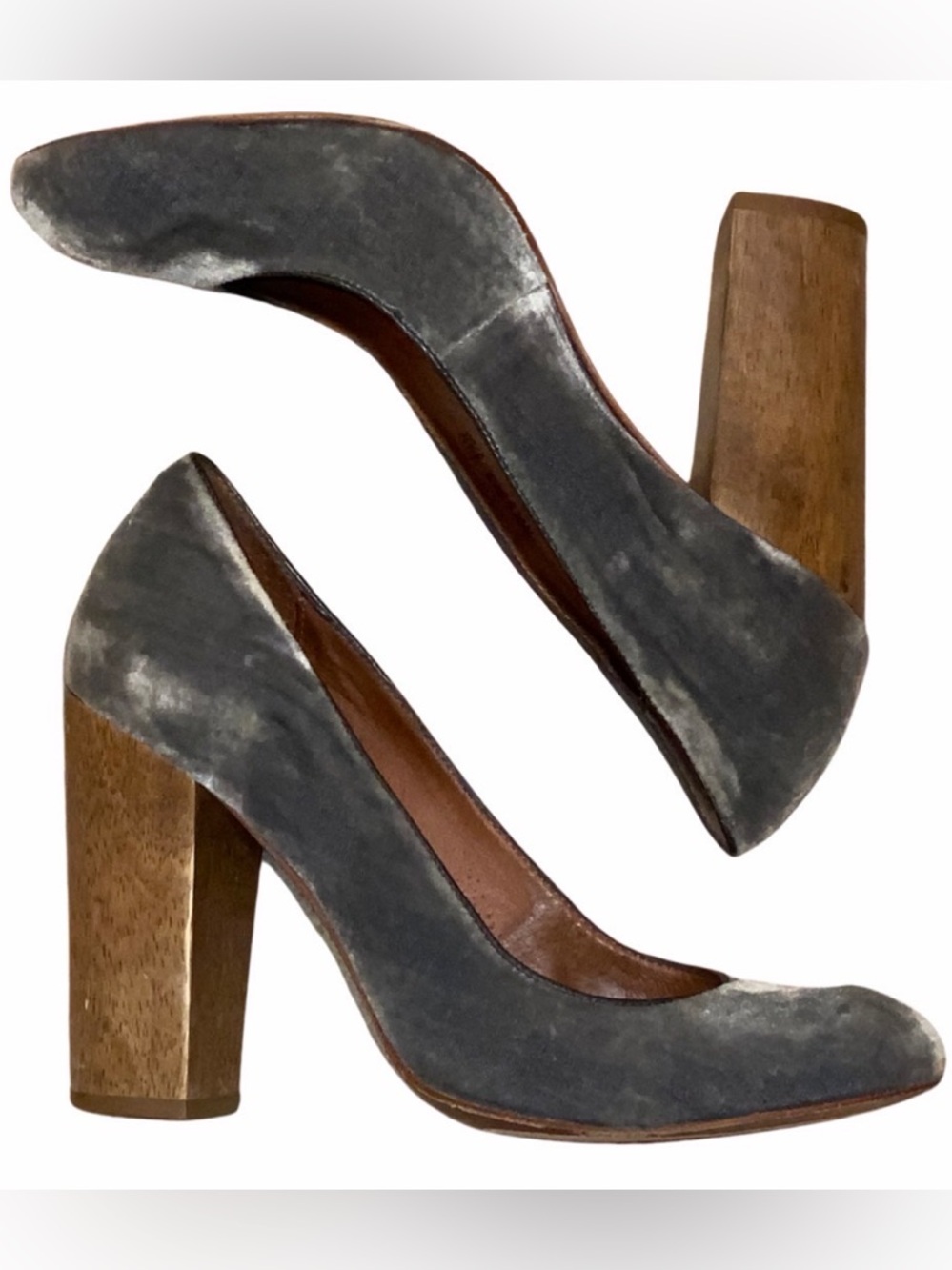 JUICY COUTURE Rosa Velvet Heels  + Box - Picture 8 of 16